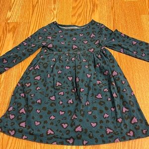 WonderNation Toddler Heart Print Dress 5T